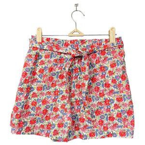 Polo Ralph Lauren Girls Shorts 16 Floral Cotton Poplin Sash Tie Belt Pockets NWT